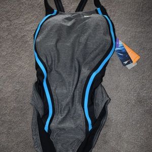 One piece Speedo Grey Size 10